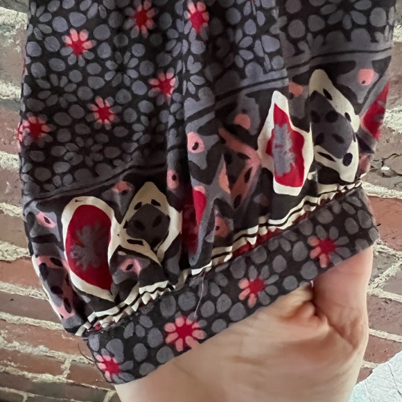 Anthropologie Purple Boho Prairie Maxi Dress XS Balloon Sleeve Pockets - Picture 7 of 12